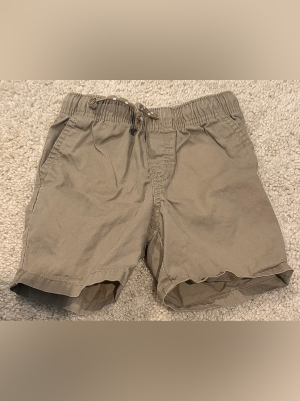 Cat & Jack Tan Drawstring Cotton Blend Kids Shorts